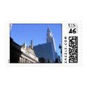New York City Library and the Chrylser Building postage