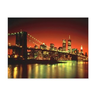 New York City Lights postcard