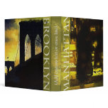 New York City Manhattan and Brooklyn 3 Ring Binder