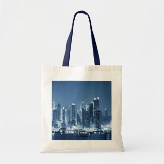 New-York City Manhattan Scenic Skyline Budget Tote Bag
