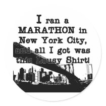 New York City Marathon stickers by Run2RunShop New York City Marathon stickers