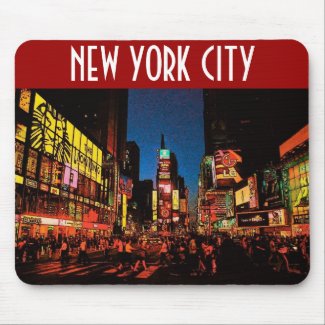 New York City (Neon) Mousepad mousepad