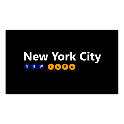New York City, New York business cards Zazzle