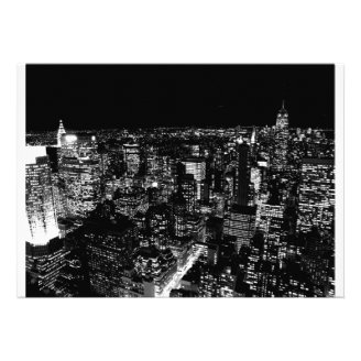 New York City Night Invitation