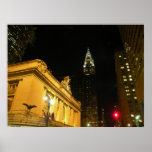 New York City Night Photo Poster posters