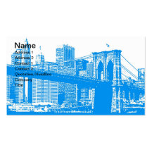 New York City Poster Business Card Template