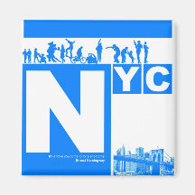 New York City Poster Magnet