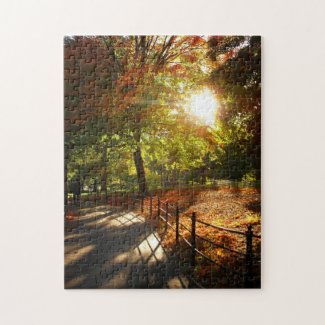 New York City Puzzle - Central Park Autumn Path puzzle
