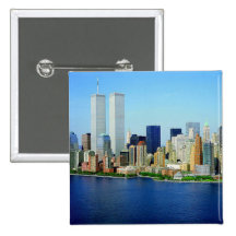 New York City Remembered Pin back Button 2