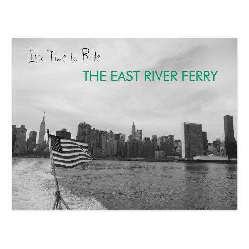 New York City - Ride the East River Ferry Post Card