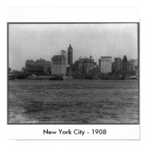 New York City Skyline - 1908 posters