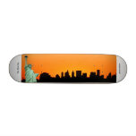New York City Skyline and The Statue of Liberty Skateboard Deck