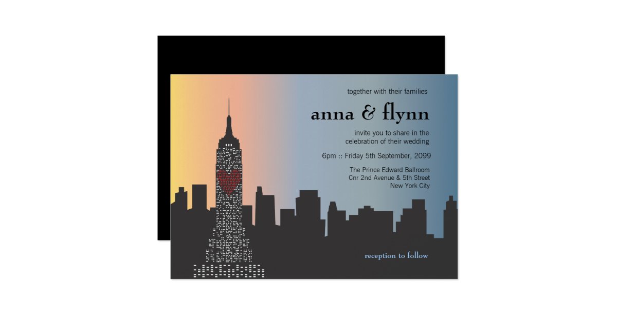new york city skyline wedding invitations new york city skyline cityscape wedding invitation zazzle new york city skyline wedding invitations new york city skyline cityscape wedding invitation zazzle