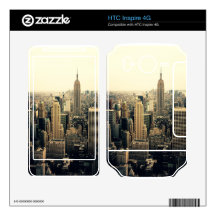 New York City Skyline Decal For HTC Inspire 4G