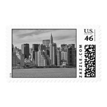 New York City Skyline From the East River B&W