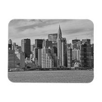 New York City Skyline From the East River B&W