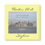 New York City Skyline Haiku Art Magnet