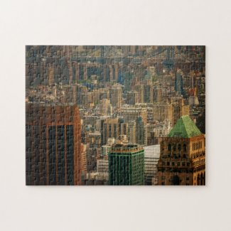 New York City Skyline Jigsaw - From Above puzzle