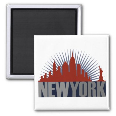 New York City Skyline Refrigerator Magnet