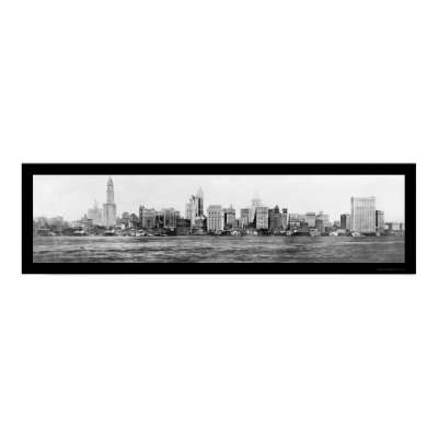 New York City Skyline Photo 1911 Print by lc_panoramicphotos