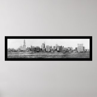 New York City Skyline Photo 1911 print