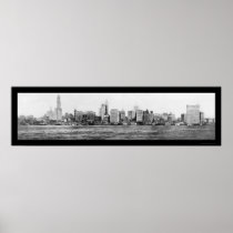 New York City Skyline Photo 1911 Print