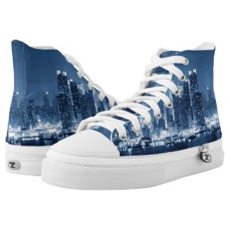 New-York City Skyline Photo Printed Shoes