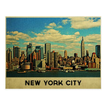 New York City Skyline Postcard