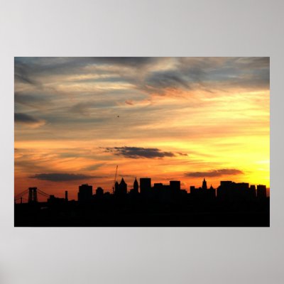 new york city pictures skyline. New York City Skyline Posters