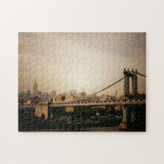 New York City Skyline Puzzle - Manhattan Bridge puzzle