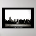 New York City Skyline Travel Poster posters