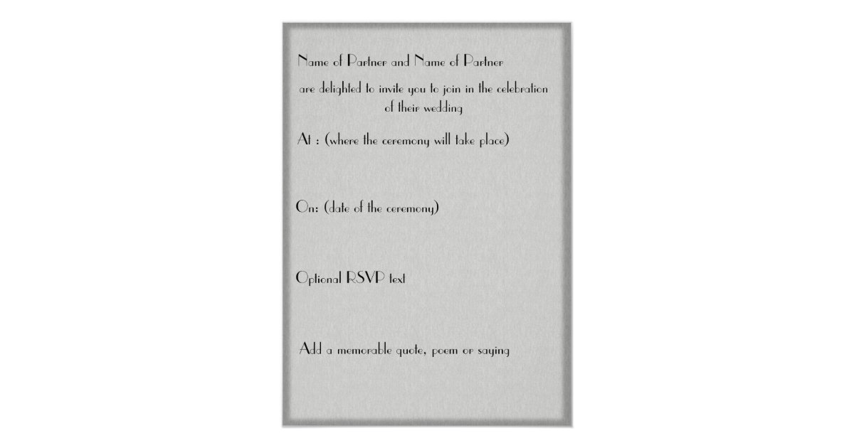 New York City Skyline Wedding Invitation Zazzle