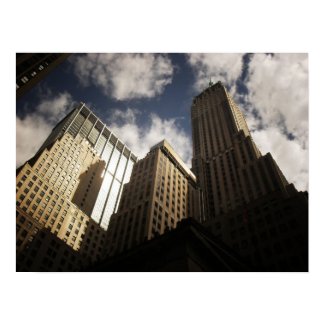 New York City Skyscrapers And Clouds, Medium print