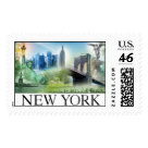 postcard - New York City Stamp