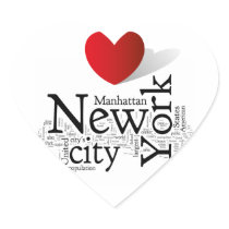 New York City Heart Stickers