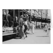 New York City Streetcar, 1913 Greeting Card