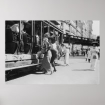 New York City Streetcar, 1913 Poster