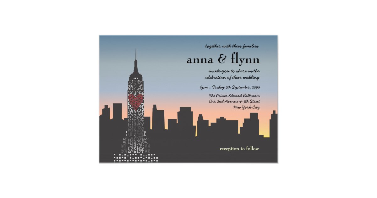 new york city skyline wedding invitations new york city sunset skyline wedding invitation zazzle new york city skyline wedding invitations new york city sunset skyline wedding invitation zazzle