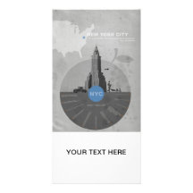 New York City theme Customized Photo Card