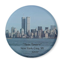 "NEW YORK CITY", "Twin Towers" New York City, N... magnets by crrfan "NEW YORK CITY", "Twin Towers" New York City, N... magnets