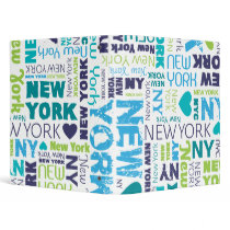New York city typography photo album binder