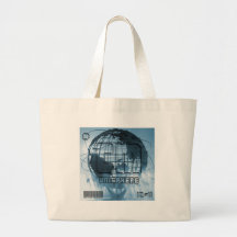 New York City Unisphere Globe Canvas Bag