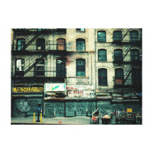 New York City Urban Decay Gallery Wrapped Canvas