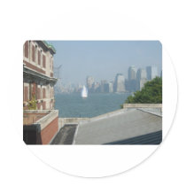 New York City View of the Bay stickers by aepeloquin New York City View of the Bay stickers