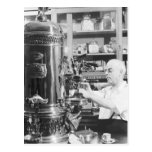 New York City Vintage Italian Espresso Shop Postcard