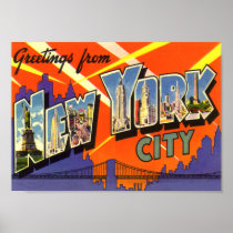 New York City Vintage Poster posters