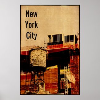 New York City Water Tower Poster