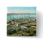 New York City Wharves 1875 Magic Lantern Slide Pinback Buttons
