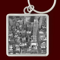 New York Cityscape Key Chain New York Souvenirs keychains
