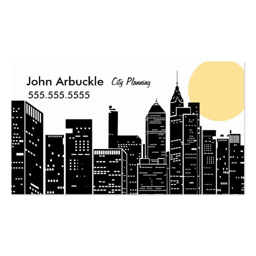 New York Cityscape Skyline Business Card
